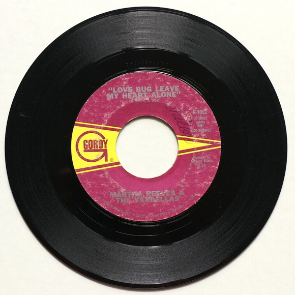 Martha Reeves & The Vandellas-Love Bug Leave My Heart Alone 45 Vinyl 7" Single - Picture 2 of 9